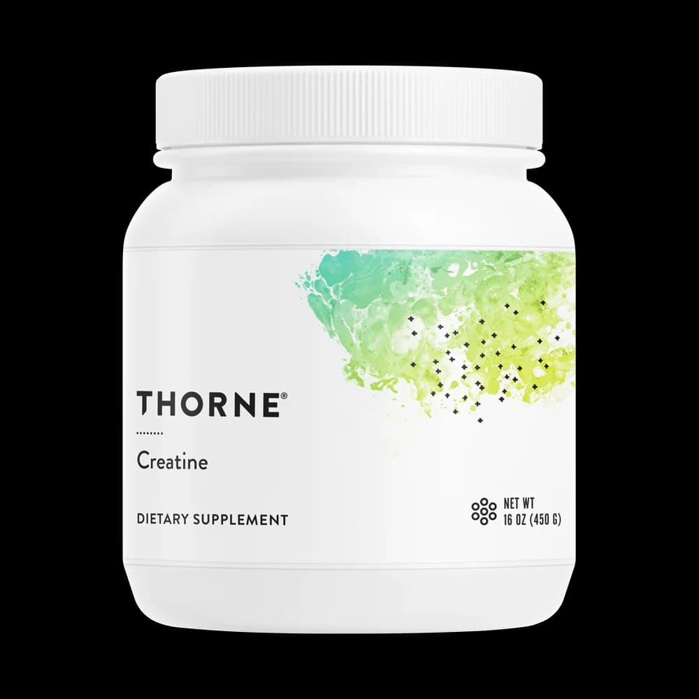 Front of Thorne Creatine, 16 oz (450 g) tub